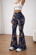 Tie-Dye Flared High-Waist Leggings