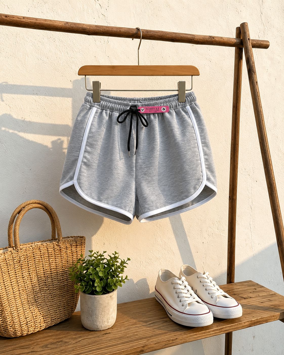 Women’s Summer Melton Lycra Sports Shorts | Soft & Stretchy