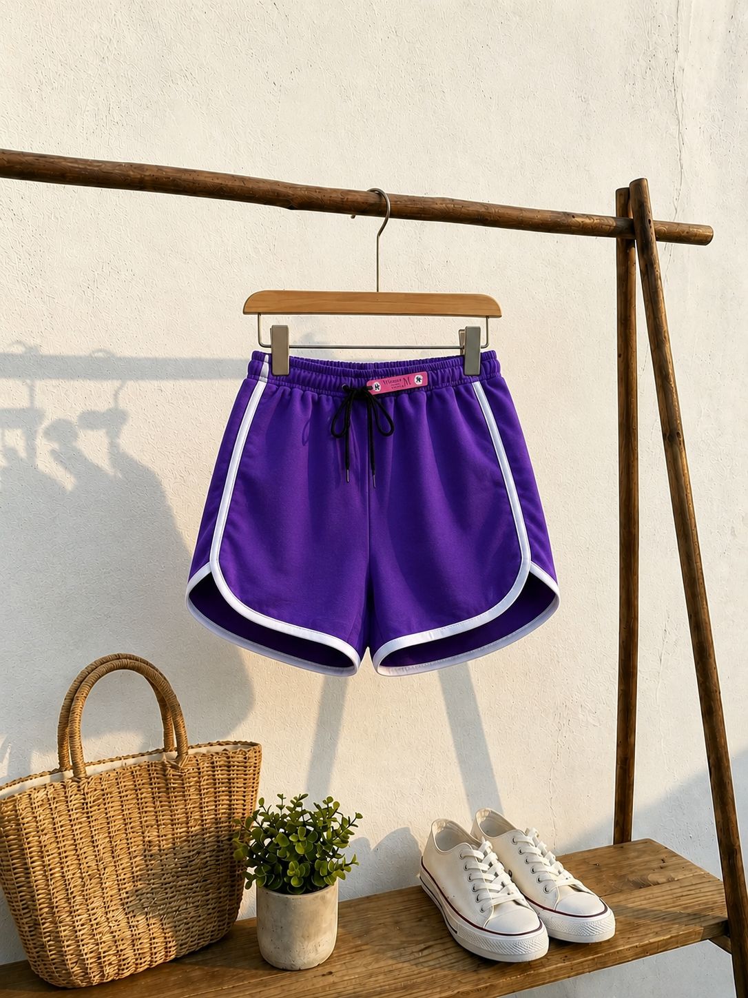 Women’s Summer Melton Lycra Sports Shorts | Soft & Stretchy