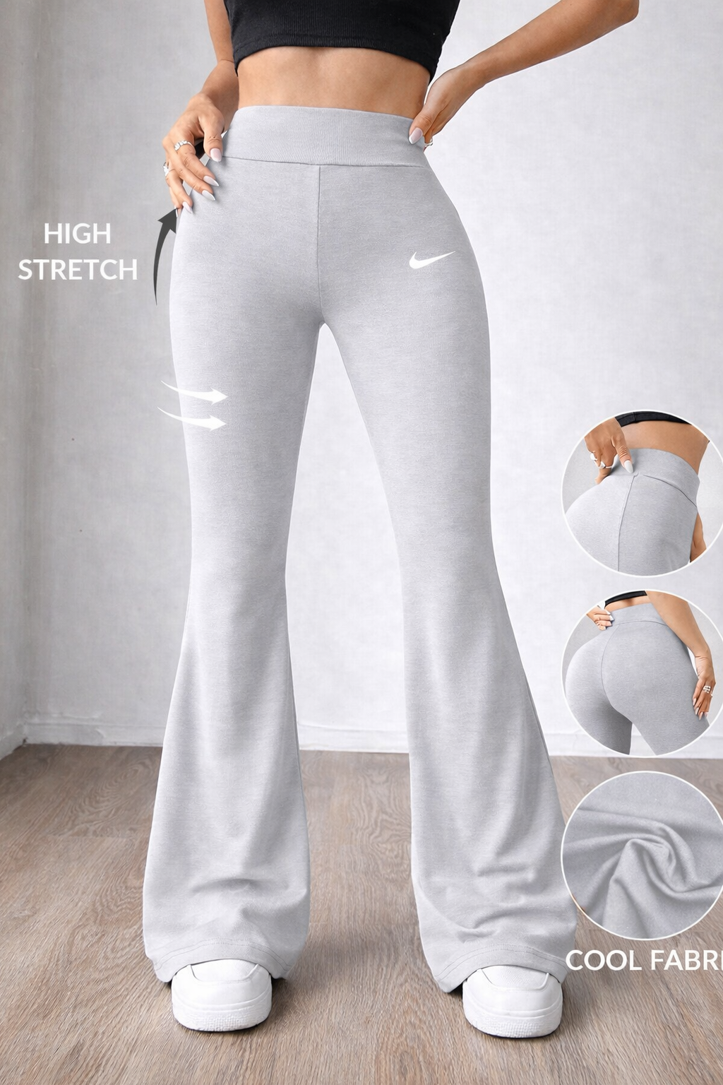 Women’s Black Flared Yoga Pants
