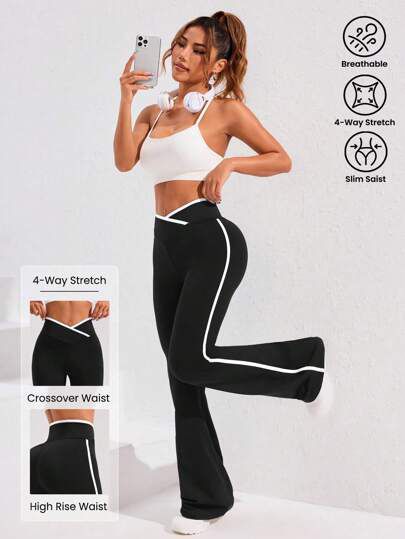 V Waist Flare Leggings