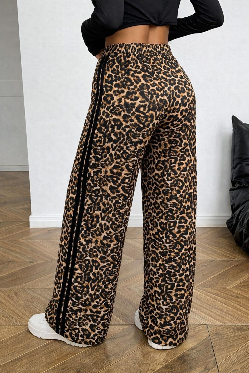 Leopard Wide Leg Pants